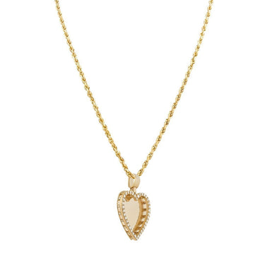 14k Yellow Gold Heart Pendant 1.59 Ctw